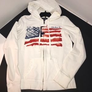Polo jeans white cotton hoodie